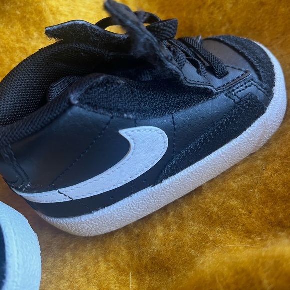 Toddler's Nike Blazer Mid '77 Black/White-White (DA4088 002) 4C - Picture 6 of 7